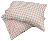 Clasy Ranforce 2 Adet Yastık Kılıfı Ekoseli Desenli Pembe thumbnail 1