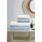 ÖZDİLEK BRİGHT BEST SET MAVİ-KREM thumbnail 1