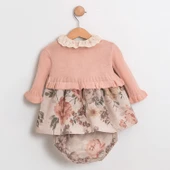 Kız Bebek Ceketli Güpürlü Donlu Elbise Takımı MAR-155-1 - 3