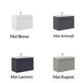 Orka Tivoli 100 cm Mat Kaşmir Banyo Dolabı Alt Modül Lavabo thumbnail 4