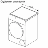 Bosch WQK25200TR Kurutma Makinesi 10 kg Beyaz - 10