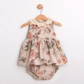 Kız Bebek Ceketli Güpürlü Donlu Elbise Takımı MAR-155-1 - 4