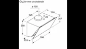 Siemens LC66KPJ20T iQ300 Duvar Tipi Davlumbaz 60 cm Beyaz Cam Yüzey - 6