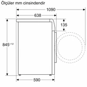 Siemens WG54B2ASTR Tam otomatik çamaşır Makinesi - 8
