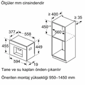 Siemens CT718L1B0 iQ700 Ankastre Tam Otomatik Kahve Makinesi Siyah - 4