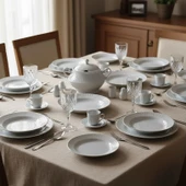 Güral Porselen Sedef 82 Parça Yemek Takımı - 1