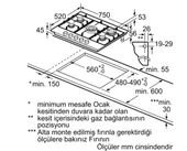 Siemens EN7B8QP30O Kendinden kumandalı, gazlı ankastre ocak - 6