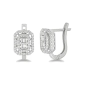 Dört Bagetli Altın Küpe - 1