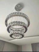 GN GEN AYDINLATMA Plaket Kristal Taş Işlemeli Krom Paslanmaz Ledli 20-30-40 cm kumandalı - 4