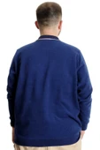 Mode XL Büyük Beden Erkek Sweat Polo Selanik Horse 23440 İndigo thumbnail 4