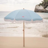 Flamingueo Caramel Plaj ve Bahçe Şemsiyesi Mavi - 5