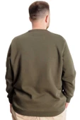 Mode XL Büyük Beden Erkek Sweat BisYaka Do İt Yourself 23168 Haki thumbnail 4