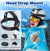 70 Parça Aksiyon Kamera Aksesuar Seti –  Çok Amaçlı Profesyonel Kit - 5