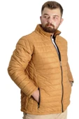 Mode XL Büyük Beden Erkek Mont Süet 23625 Sarı thumbnail 3