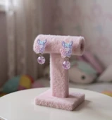 Kuromi Deliksiz Kıstırmalı Çocuk Küpe - 3