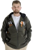 Mode XL Erkek Sweat Kapşonlu Fermuarlı Future 22535 Haki thumbnail 1