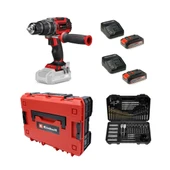 Einhell Tp-Cd 18/60 Li-I Bl Solo Akülü Vidalama + 2 x 2.5 Ah Akü ve 103 Parça Uç Seti (Çanta Dahil) - 1