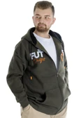 Mode XL Erkek Sweat Kapşonlu Fermuarlı Future 22535 Haki thumbnail 2