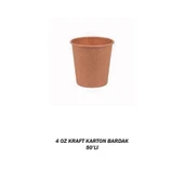 4 OZ KRAFT KARTON BARDAK 50 ADET - 1