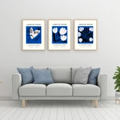 Picasso Duvar Tablosu Çerçeveli 3'lü Set Ahşap Renk 30 x 42 Boyut/Ebat - 2