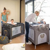 Renolux Sophie La Girafe Park Yatak Oyun Parkı Optic Z So Chic Bej - 2