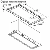 Siemens LB88NPC60 iQ700 Gömme Aspiratör 86 cm Siyah - 8