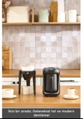 Karaca Hatır Hüp 2 in 1 Türk Kahve Makinesi / Filtre Kahve Makinesi 5 Fincan Kapasiteli Black thumbnail 2