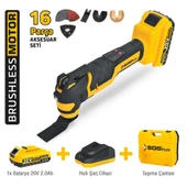 SGS5435 - 20 Volt 2 Amper Akülü Kesici ve Raspalama Makinası - 1