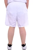 Mode XL Büyük Beden Erkek Deniz Şortu WHITE LINE 21451 Beyaz thumbnail 4