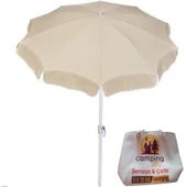 ZEYCAMPİNG 200 cm plaj cafe bahçe balkon semşiyesi + tasıma çantası + plaj cantası - 1