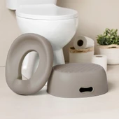 Nattou Potty 3 in 1 Lazımlık Oturak Ve Tuvalet Adaptörü Kahverengi - 5