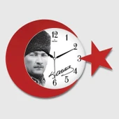 pilelistore Ay Yildiz Duvar Saati 134-2 - 1