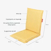 Flamingueo Blake Katlanır 6 Pozisyonlu Plaj Koltuğu Sarı - 2