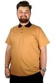 Mode XL T-Shirt Polo Yaka Cepli Klasik 20550 Hardal thumbnail 1