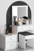 Decormet Nice Makyaj Masası Beyaz thumbnail 2