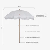 Flamingueo Marion Plaj ve Bahçe Şemsiyesi Bej - 2