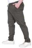 Mode XL Büyük Beden Erkek Pantolon Gabardin Düz Paça Jogger Everest 21929 Haki - 4