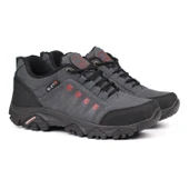 Erkek Füme Outdoor Trekking Ayakkabı Kaymaz Taban Suya Dayanıklı Hafif Rahat Günlük Yürüyüş ve Dağ Spor Ayakkabısı thumbnail 9