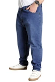 Mode XL Büyük Beden Erkek Pantolon Kot Klasik Toronto Blue 22936 Mavi - 2