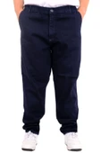 Mode XL Büyük Beden Erkek Kot Pantolon Yan Cep CHINO 18880 Lacivert - 1