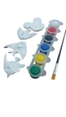 Ehobici Taş Boyama Seti Balıklar ve Mickey Mouse 6 Renk Akrilik Boya 5ml + Fırça - 2