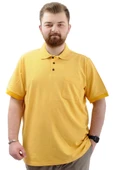 Mode XL T-Shirt Polo Yaka Cepli Klasik 20550 Hardal thumbnail 8
