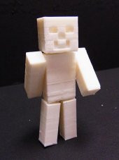 Minecraft Steve - Hareketli Kafa / Silah / Kafesler İle Bir Parça Baskı! Plastik Aparat - 9