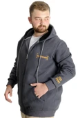 Mode XL Büyük Beden Erkek Sweat  Ferm. No Fakers 23545 Füme - 2