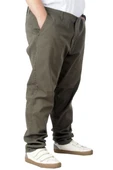 Mode XL Büyük Beden Erkek Gabardin Pantolon Doğa 22850 Haki - 8