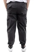 Mode XL Büyük Beden Keten Kargo Jogger Valencia 21911 Antrasit - 12