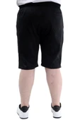 Mode XL Büyük Beden Erkek Kapri Basic Yan Cepli 24514 Siyah - 4
