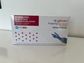 Pudrasız Nitril Muayene Eldiveni Kimyasal Dayanımlı Lateks İçermez Gıdaya Uygun Tek Kullanımlık Mavi Eldiven - 2