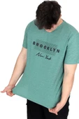 Mode XL Büyük Beden Erkek Tişört Baskılı BROOKLYN WAFFLE U25002 Çağla thumbnail 2