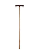 8 Dişli Ot Yolma Çelik Tırmık Çapası 3 mm Paslanmaz Çelik Bıçak 27 cm - 2